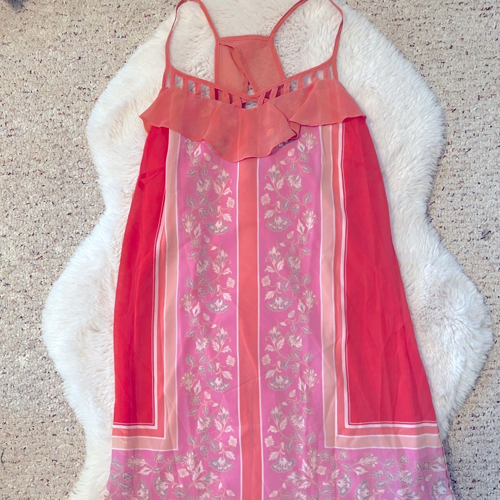 Lauren Conrad Pink Print Dress!